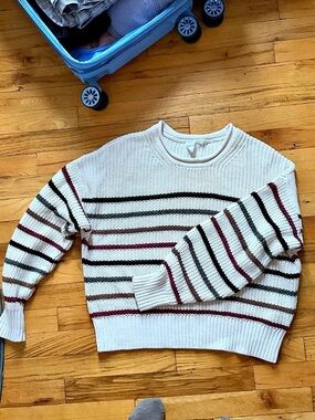 Gap multi colored Striped cable knit